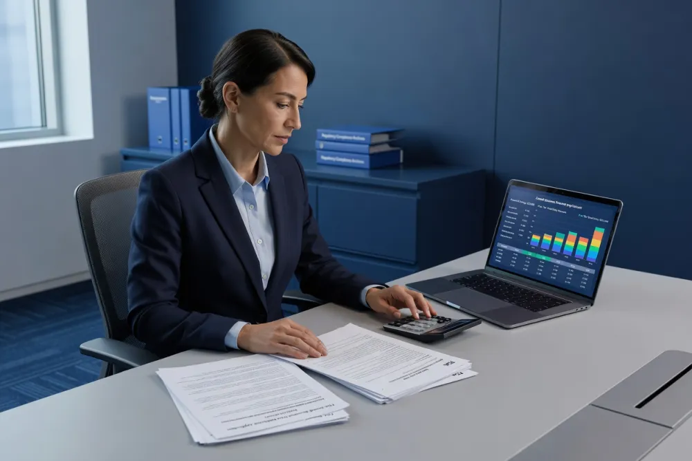 Profissional revisando redução de user fees do FDA para small business